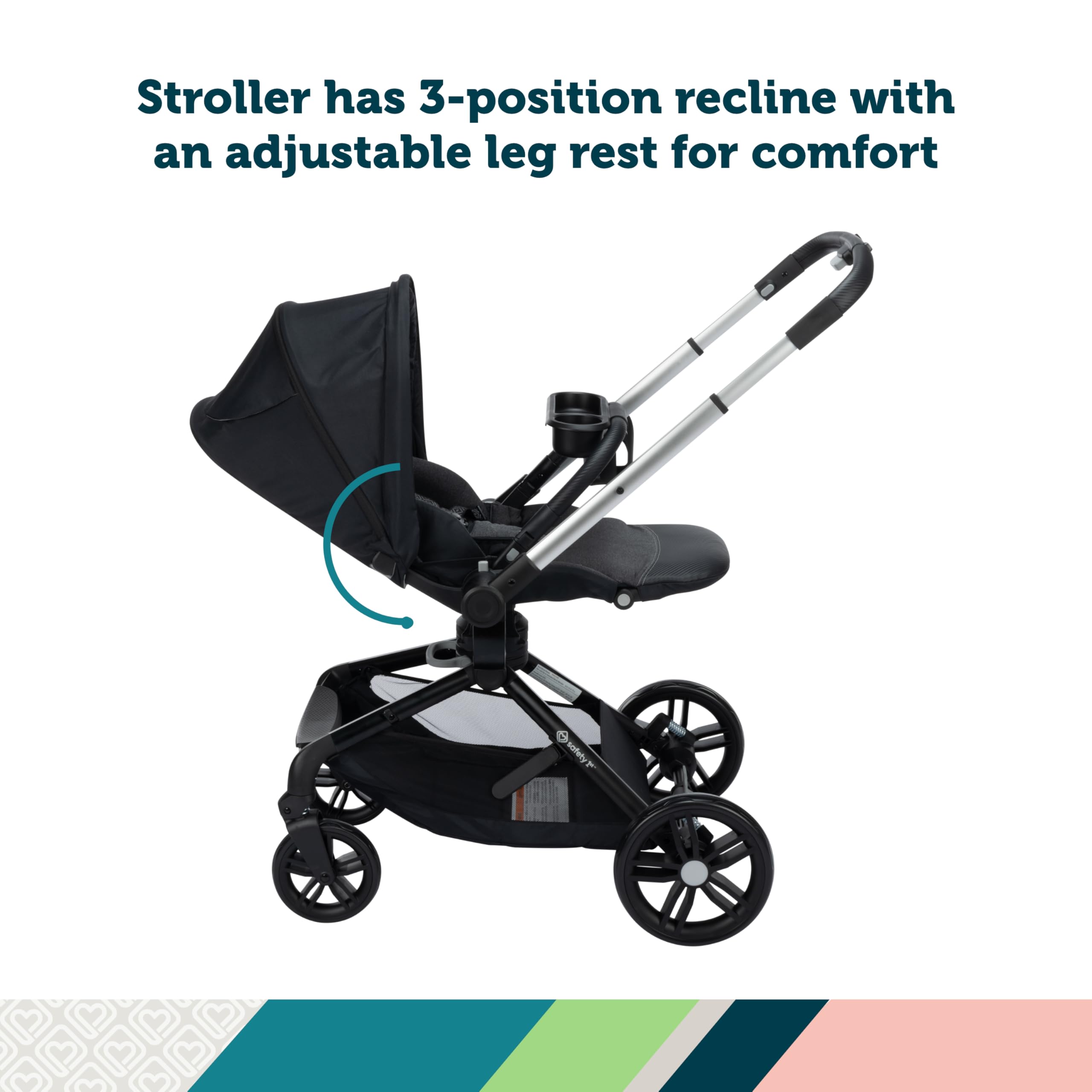 Safety 1ˢᵗ® Turn and Go™ 360° Rotating Modular Travel System, Shade - Image 10