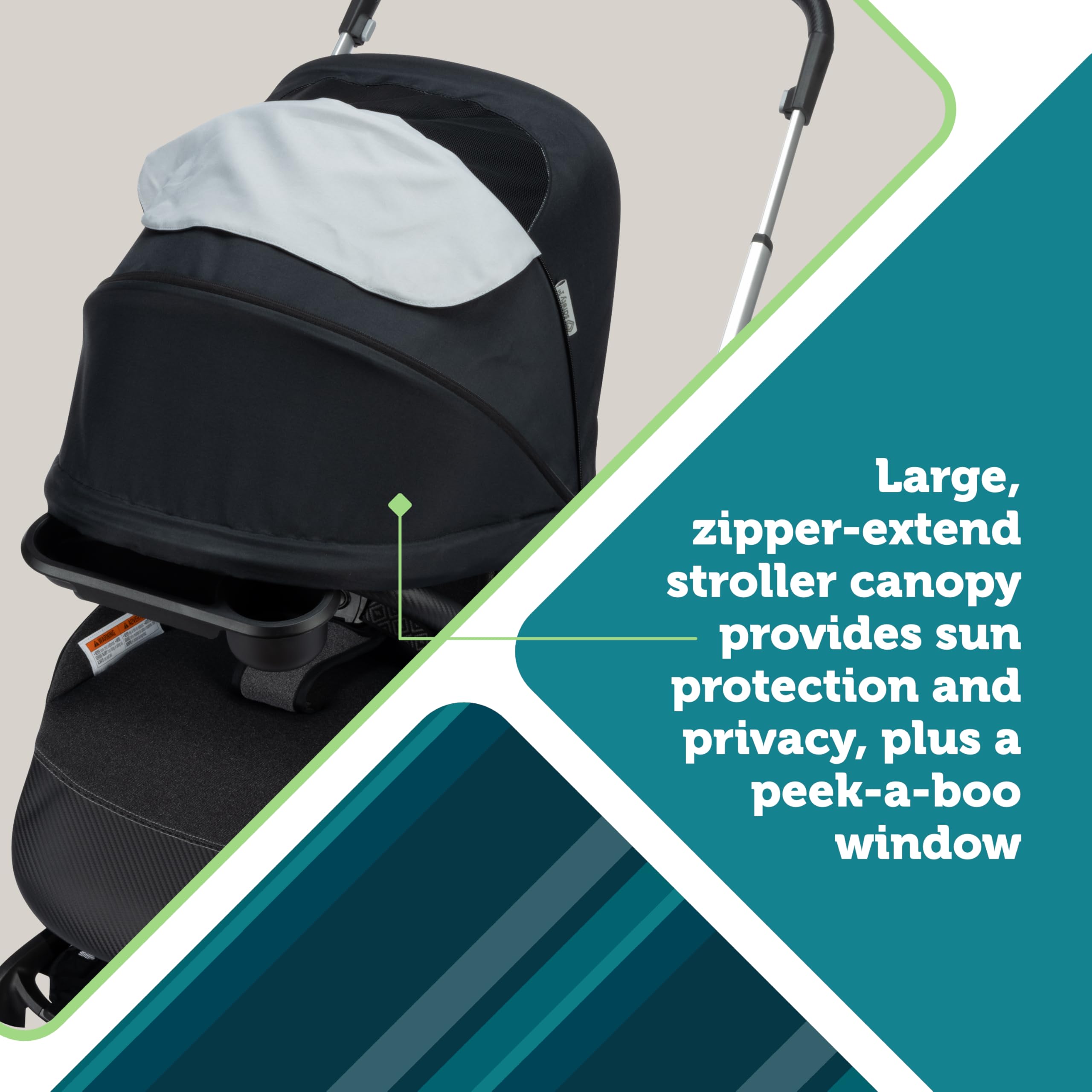 Safety 1ˢᵗ® Turn and Go™ 360° Rotating Modular Travel System, Shade - Image 4