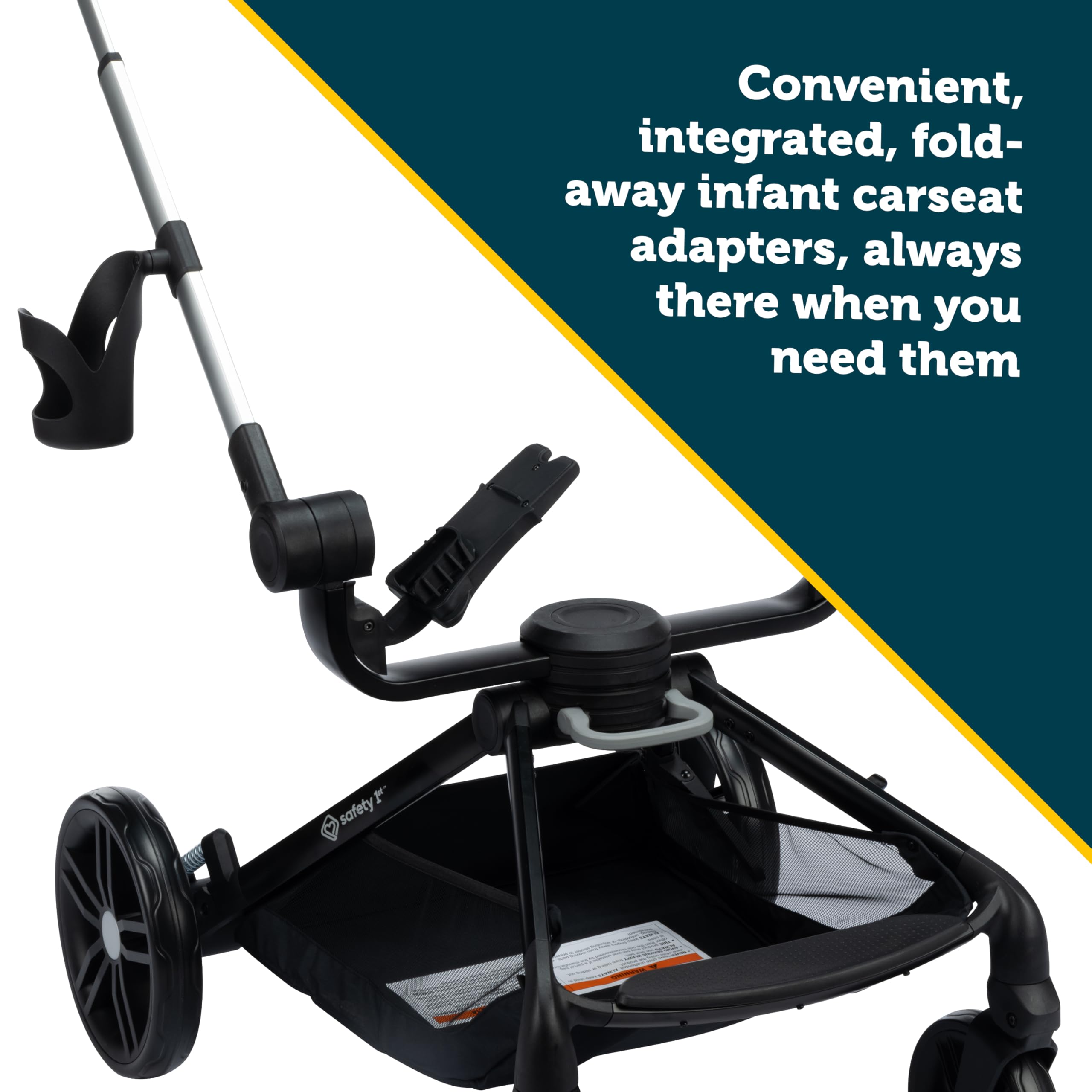 Safety 1ˢᵗ® Turn and Go™ 360° Rotating Modular Travel System, Shade - Image 8