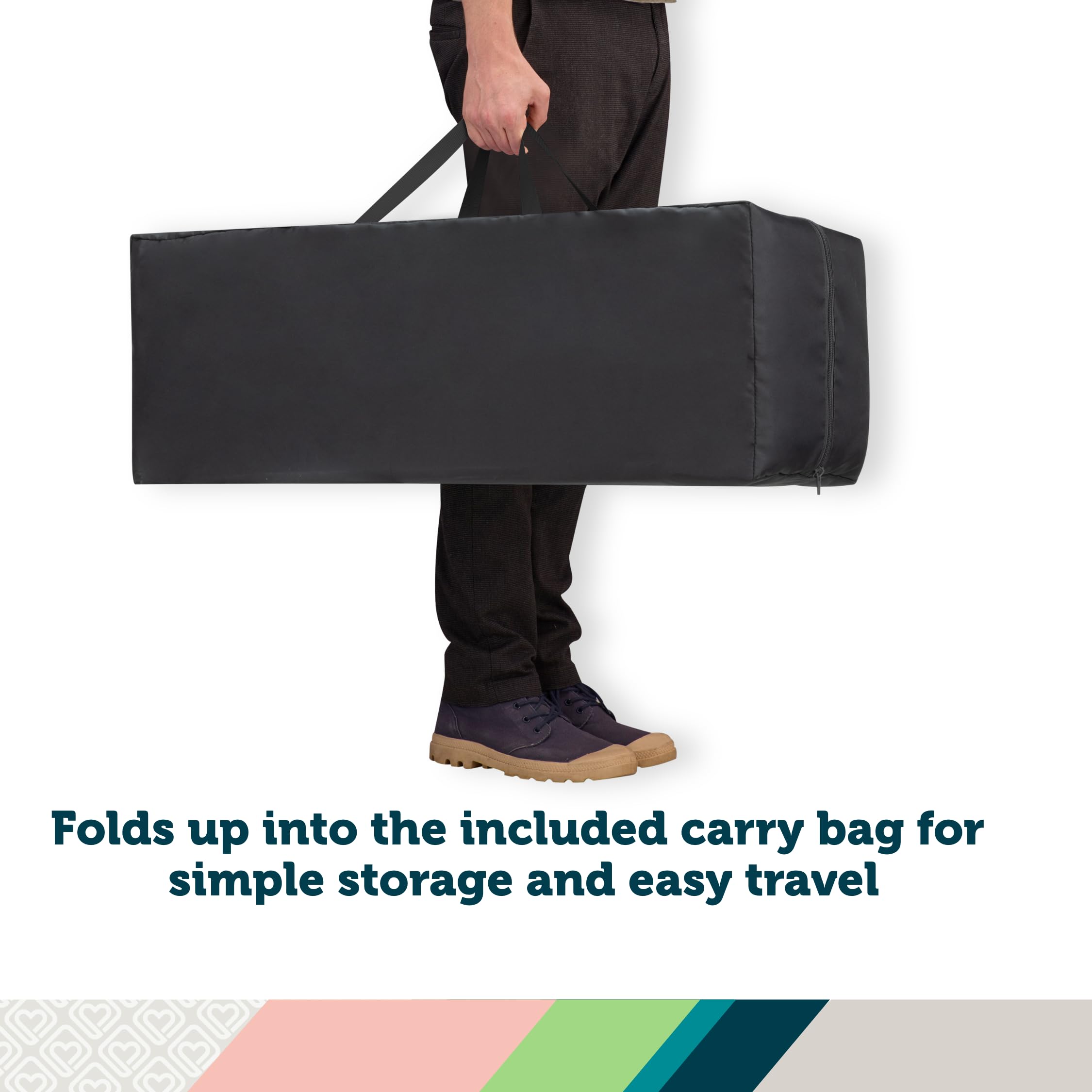 Safety 1st Basic 2-in-1 Play Yard with Bassinet, Gray - Image 6