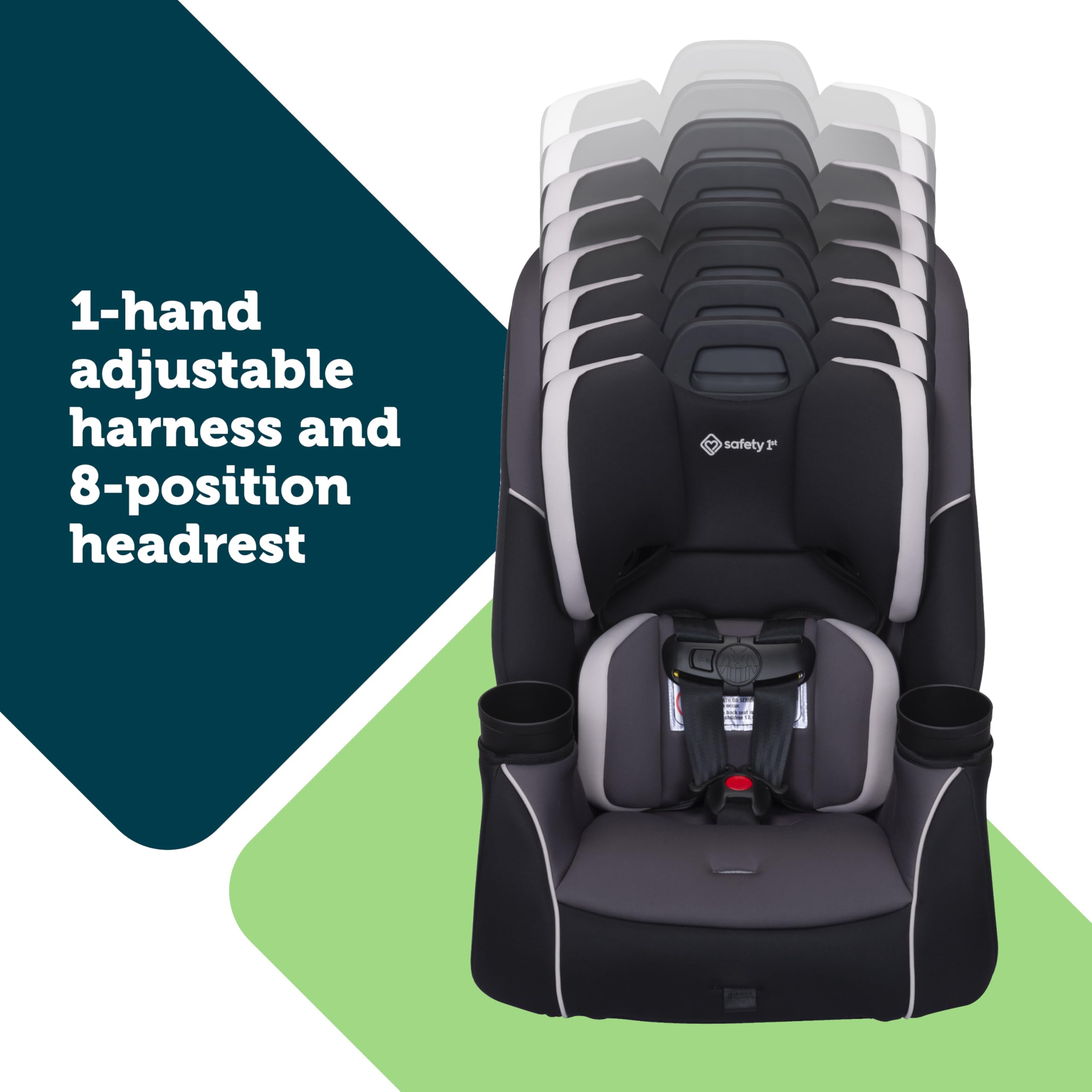 Safety 1st Crosstown Slim All-in-One Convertible Car Seat, Deep Sea - Image 4