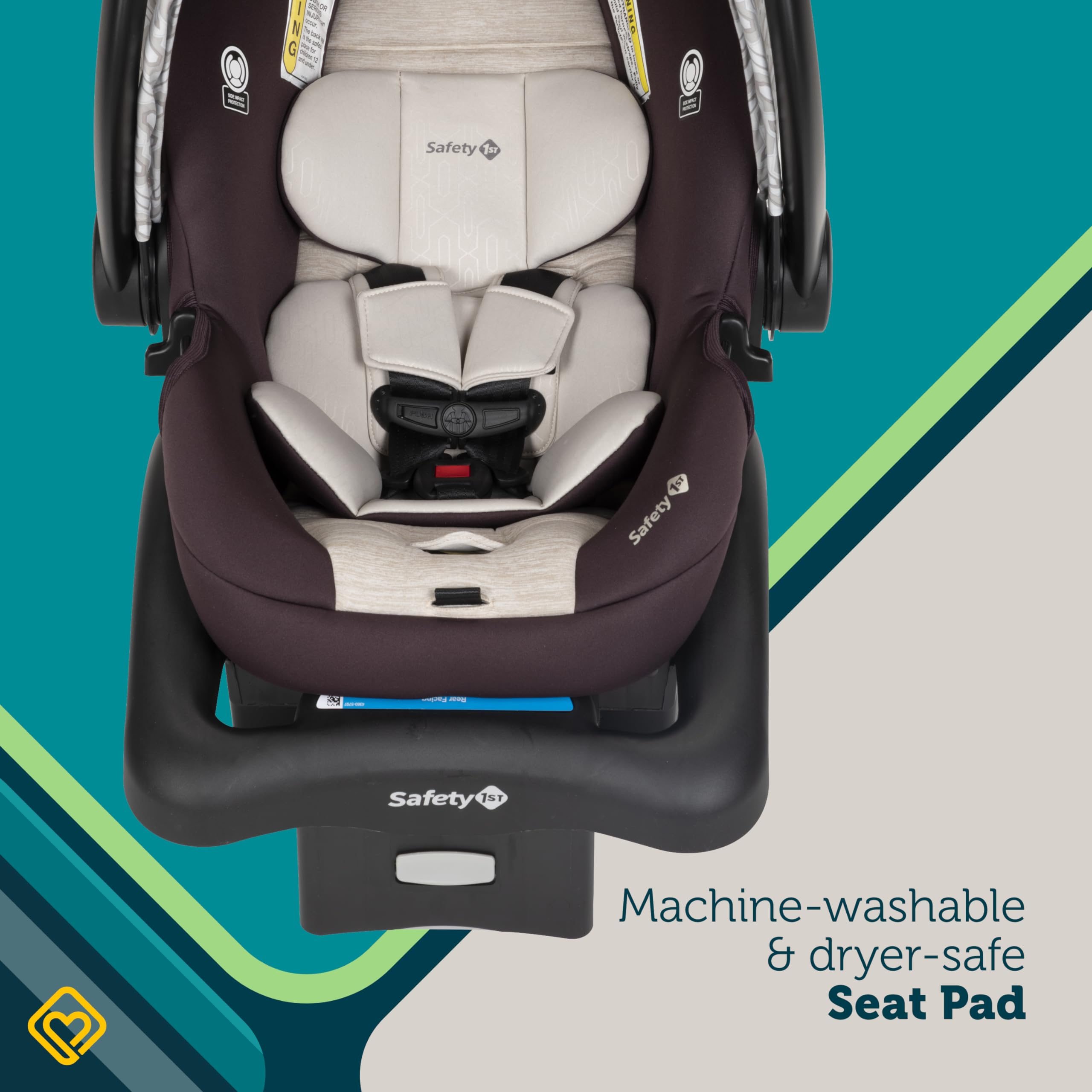 Safety 1st Deluxe Grow and Go Travel System Stroller and Car Seat Combo, 8-in-1 Travel System, Weight Capacity 4-30 lbs, Dunes Edge - Image 6