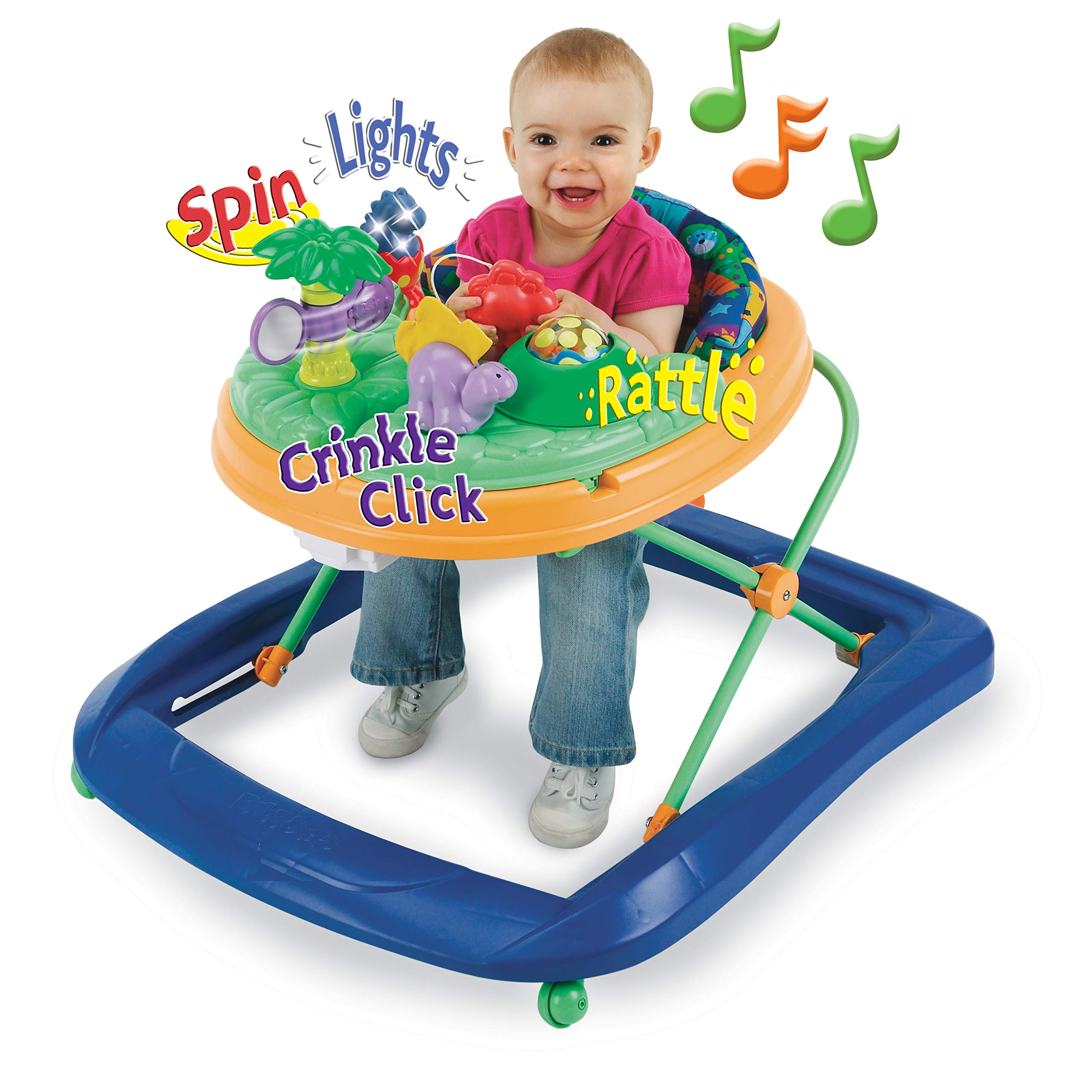 Safety 1st Dino Sounds 'n Lights Discovery Baby Walker with Activity Tray - Image 9