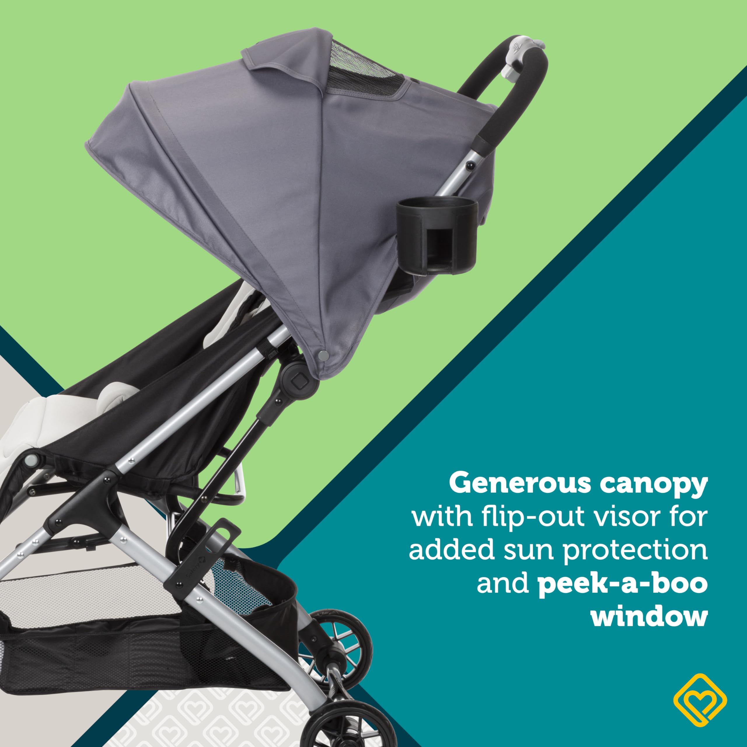 Safety 1st Easy-Fold Compact Stroller, Dorsal - Image 4