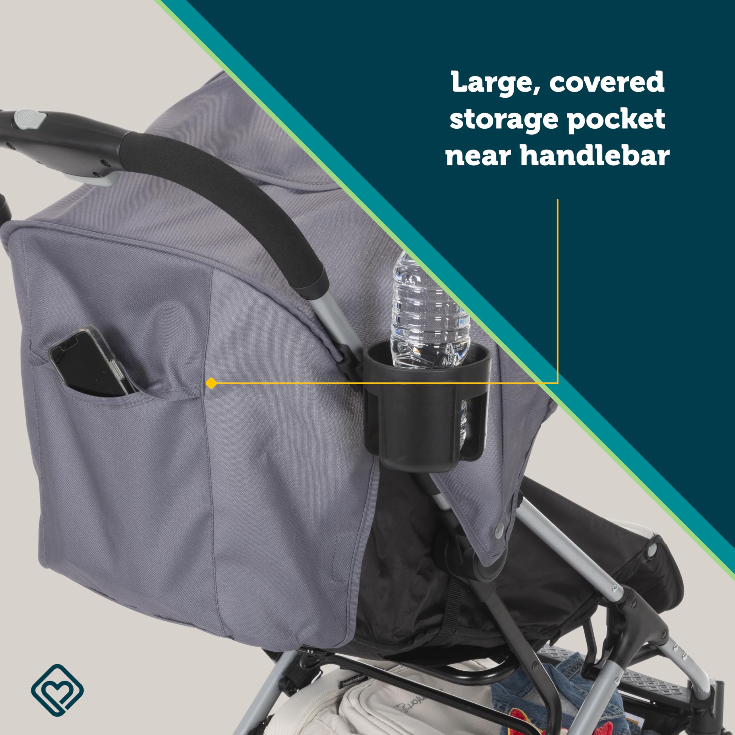 Safety 1st Easy-Fold Compact Stroller, Dorsal - Image 6