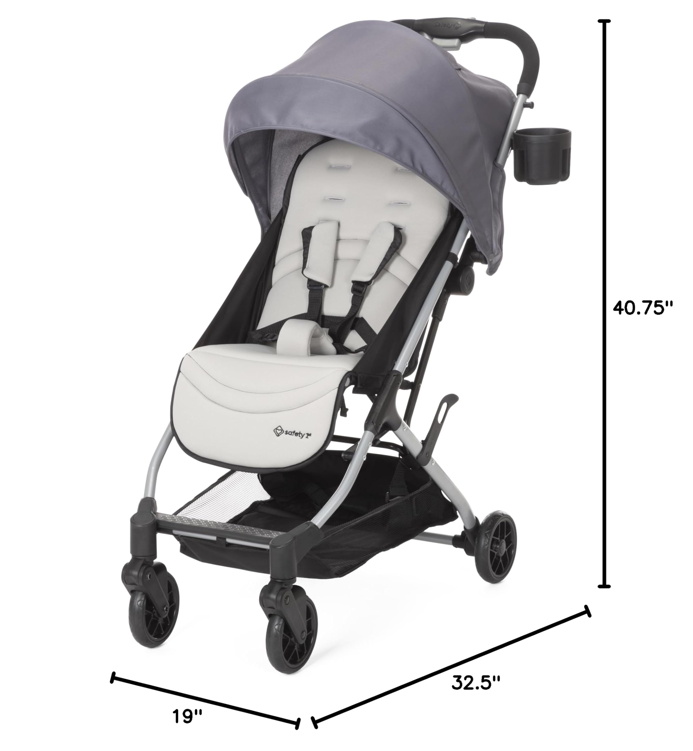 Safety 1st Easy-Fold Compact Stroller, Dorsal - Image 8