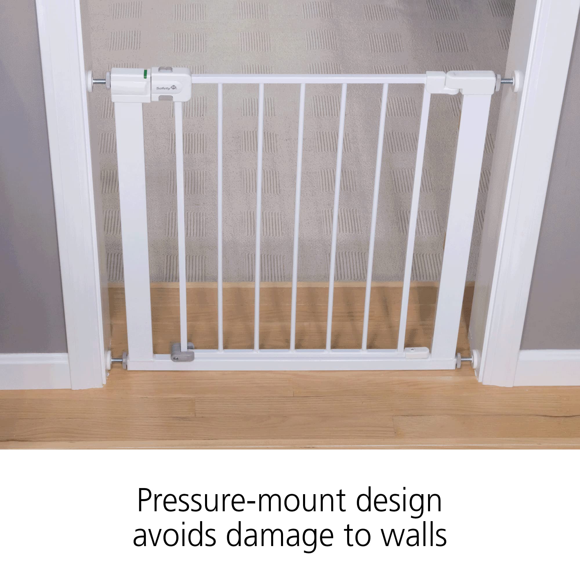 Safety 1st Easy Install Walk Thru Baby Gate for Doorway With Door, Dog Gates, Fits 29"-38", Easy Install 28" Tall, White - Image 10