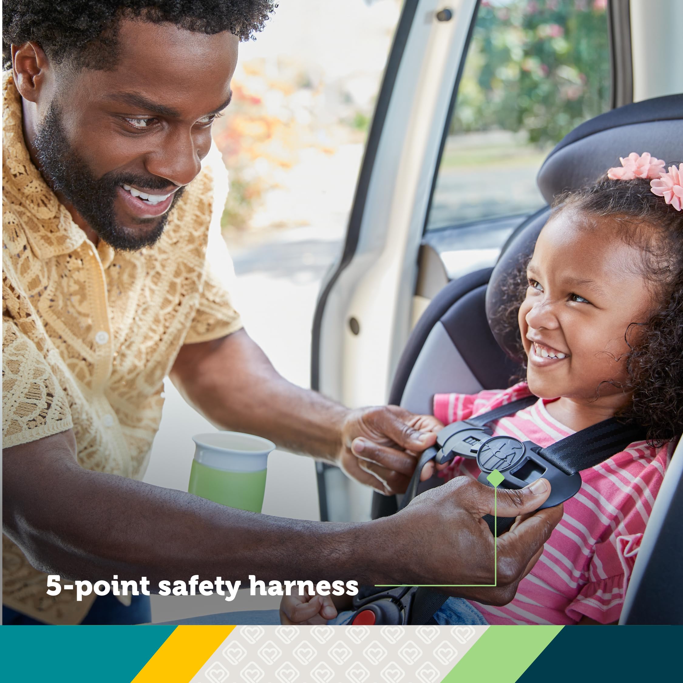 Safety 1st Grand 2-in-1 Booster Car Seat, Converts from High Back to Belt-Positioning Booster, High Back Seat for Kids 40-65, and Belt-Positioning 40-100 Pounds, Capri Teal - Image 4