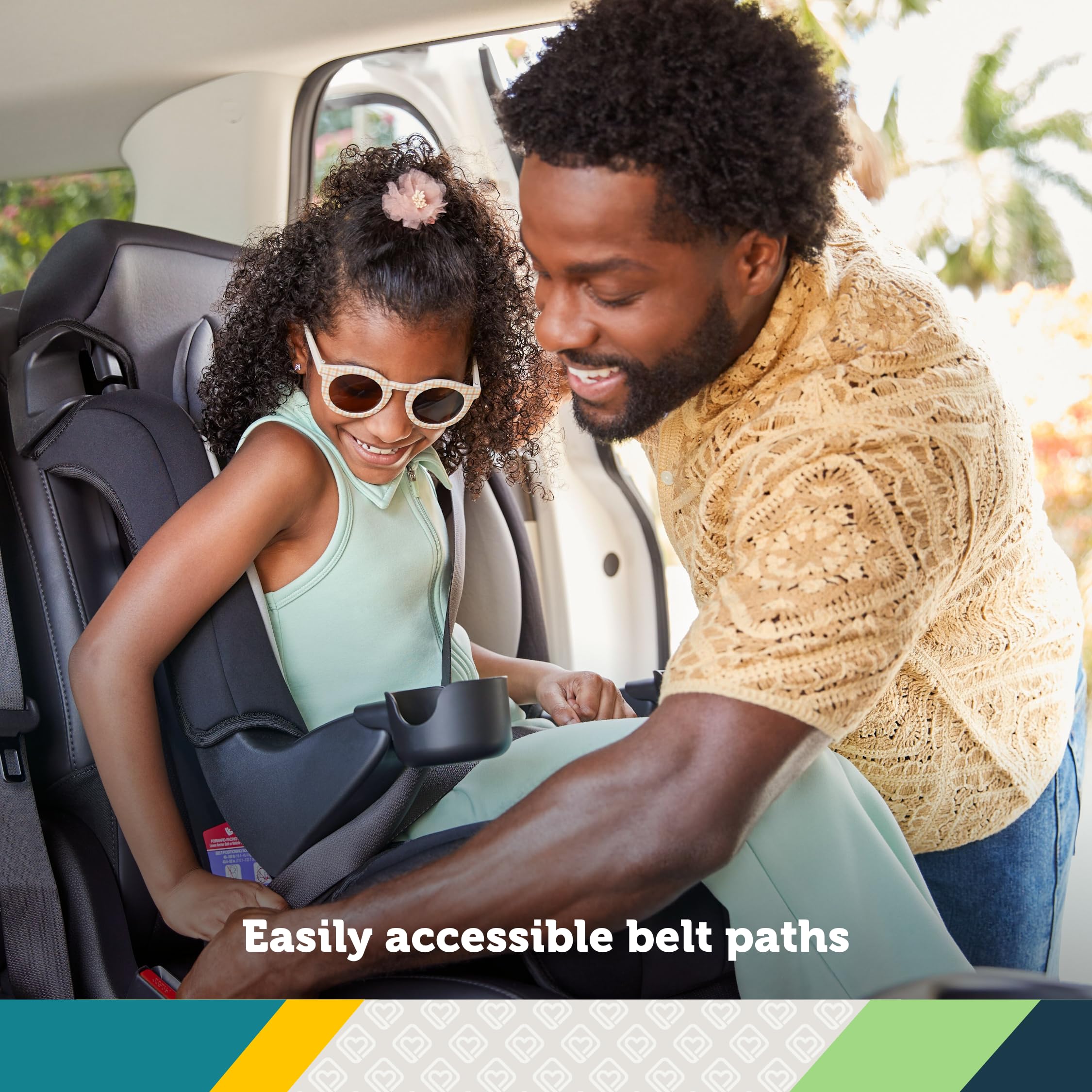 Safety 1st Grand 2-in-1 Booster Car Seat, Converts from High Back to Belt-Positioning Booster, High Back Seat for Kids 40-65, and Belt-Positioning 40-100 Pounds, Capri Teal - Image 6