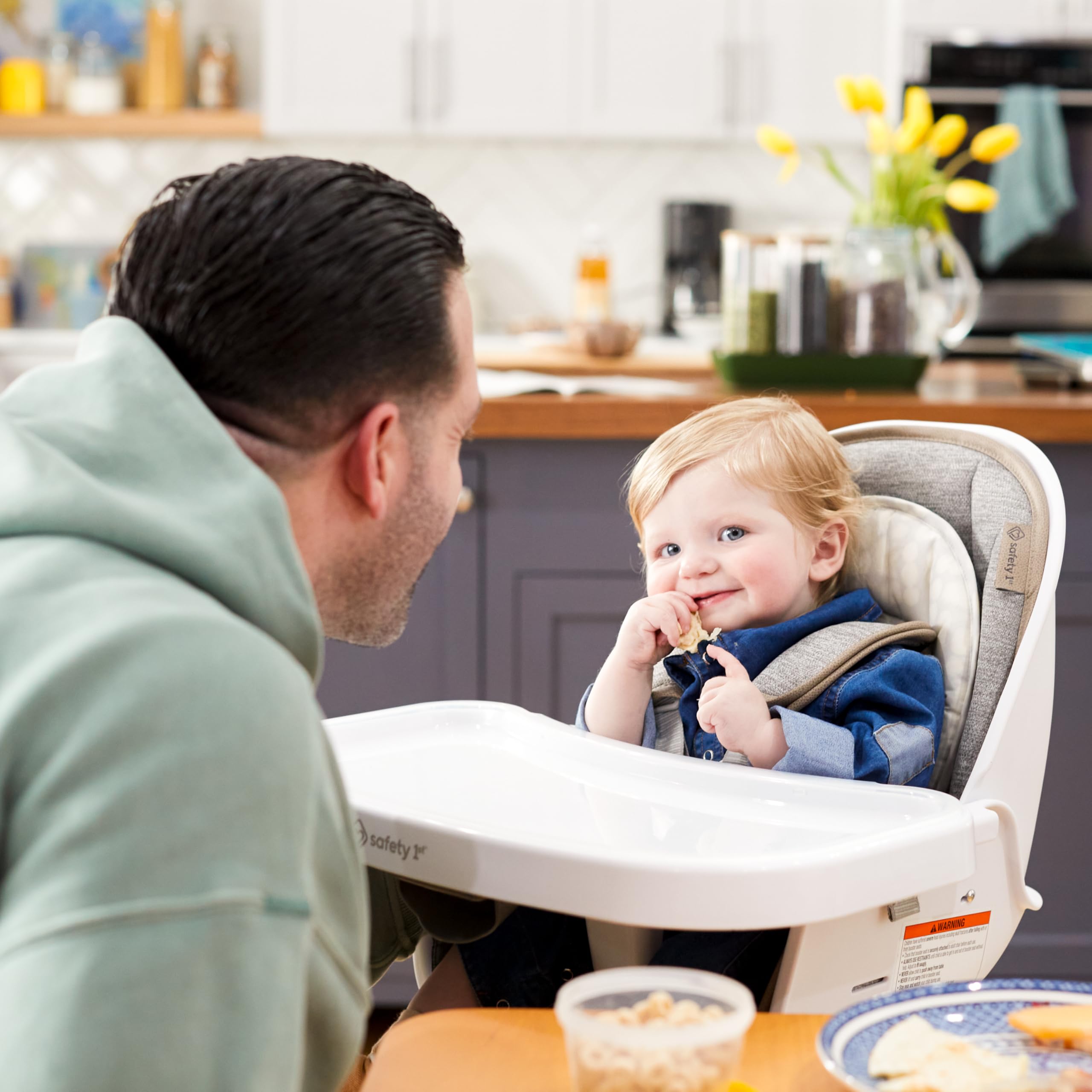 Safety 1st Grow and Go Essential Rotating High Chair, French Grey - Image 12