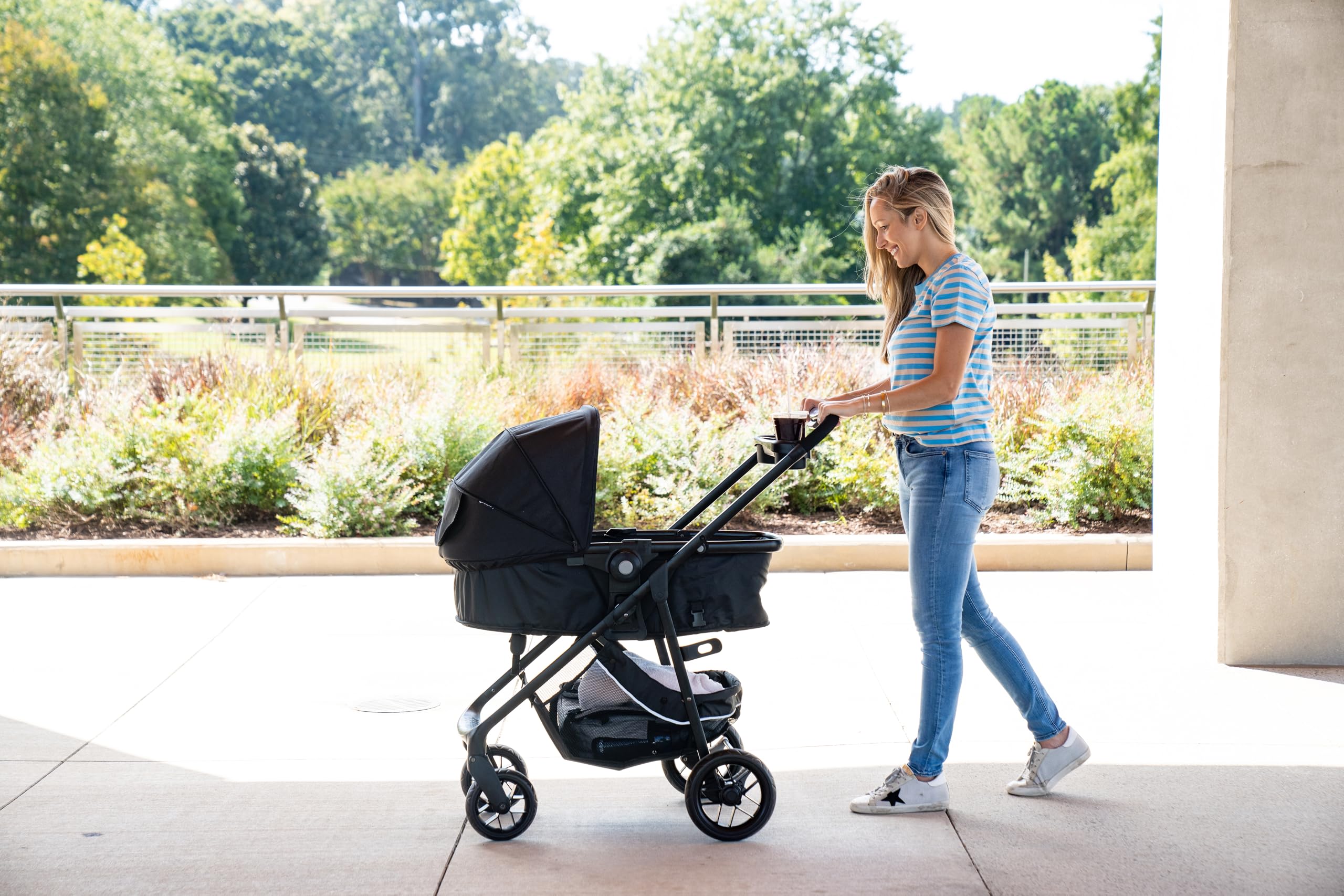 Safety 1st Grow and Go Flex 8-in-1 Car Seat Stroller Combo, Baby Stroller Travel Systems for Infants 4-30 lbs, Stroller and Carseat Combo Set, Forest Tide - Image 12