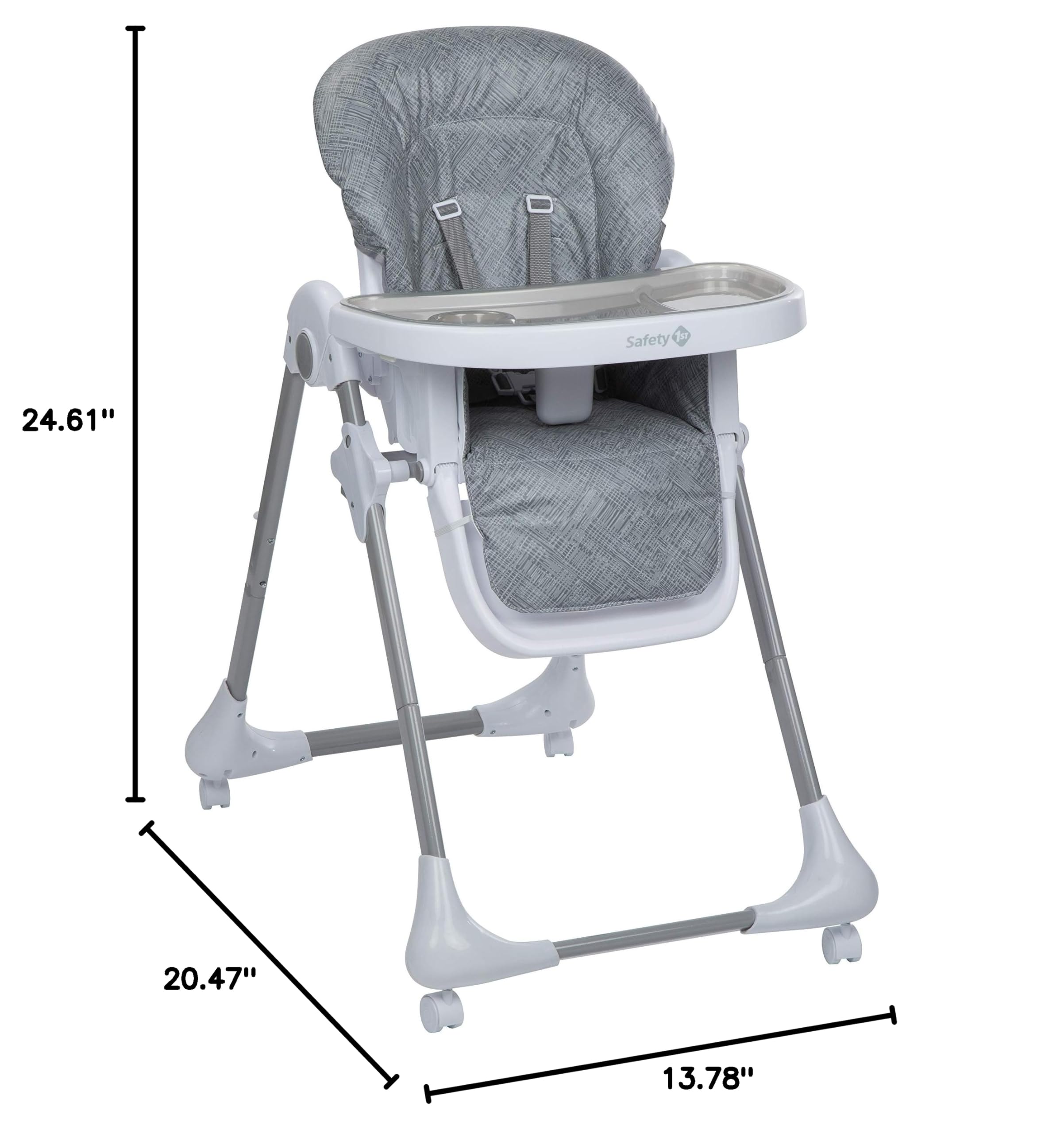 Safety 1st High Chairs for Babies and Toddlers, 3-In-1 Grow and Go with Tray and Adjustable Seat, Birchbark - Image 17