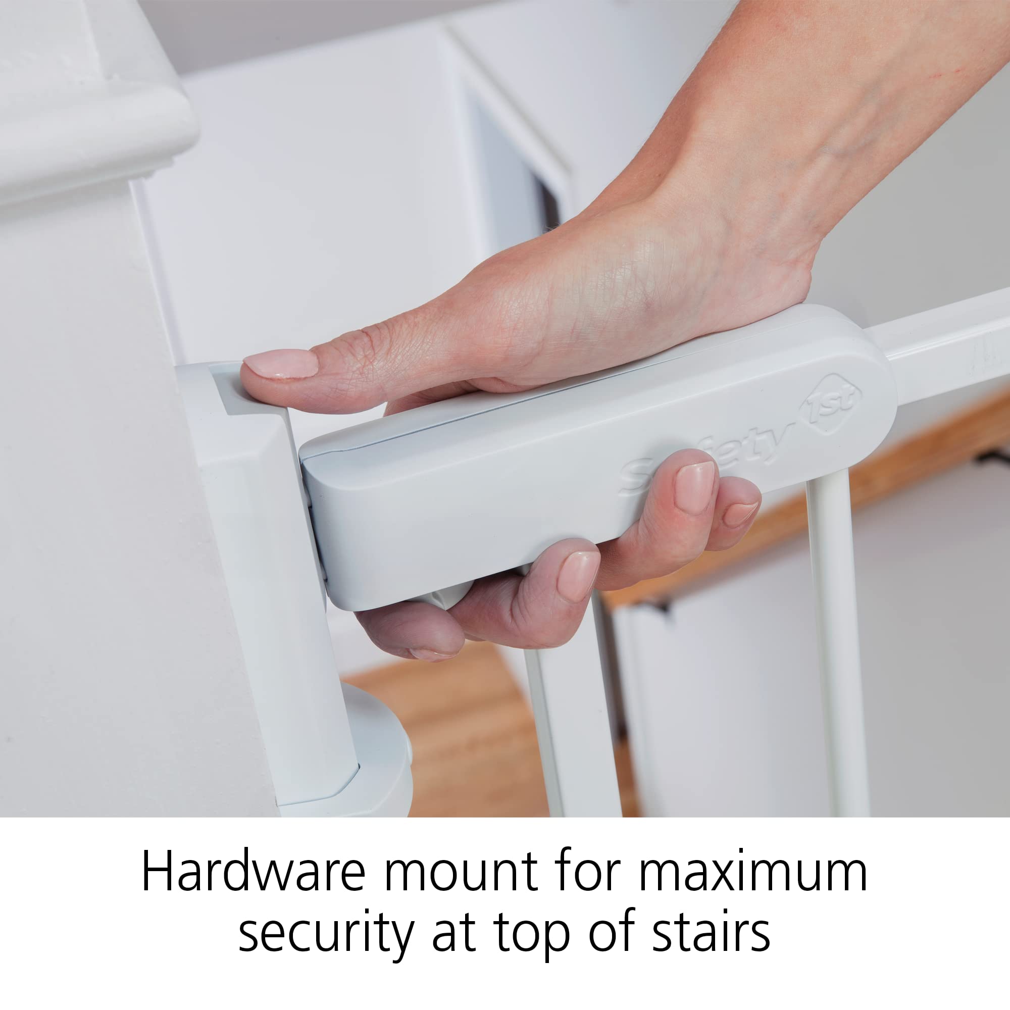 Safety 1st Ready To Install Everywhere Baby Gate, Multi-use Baby Gate with Door for Doorways, Hallways and Stairs, White - Image 5