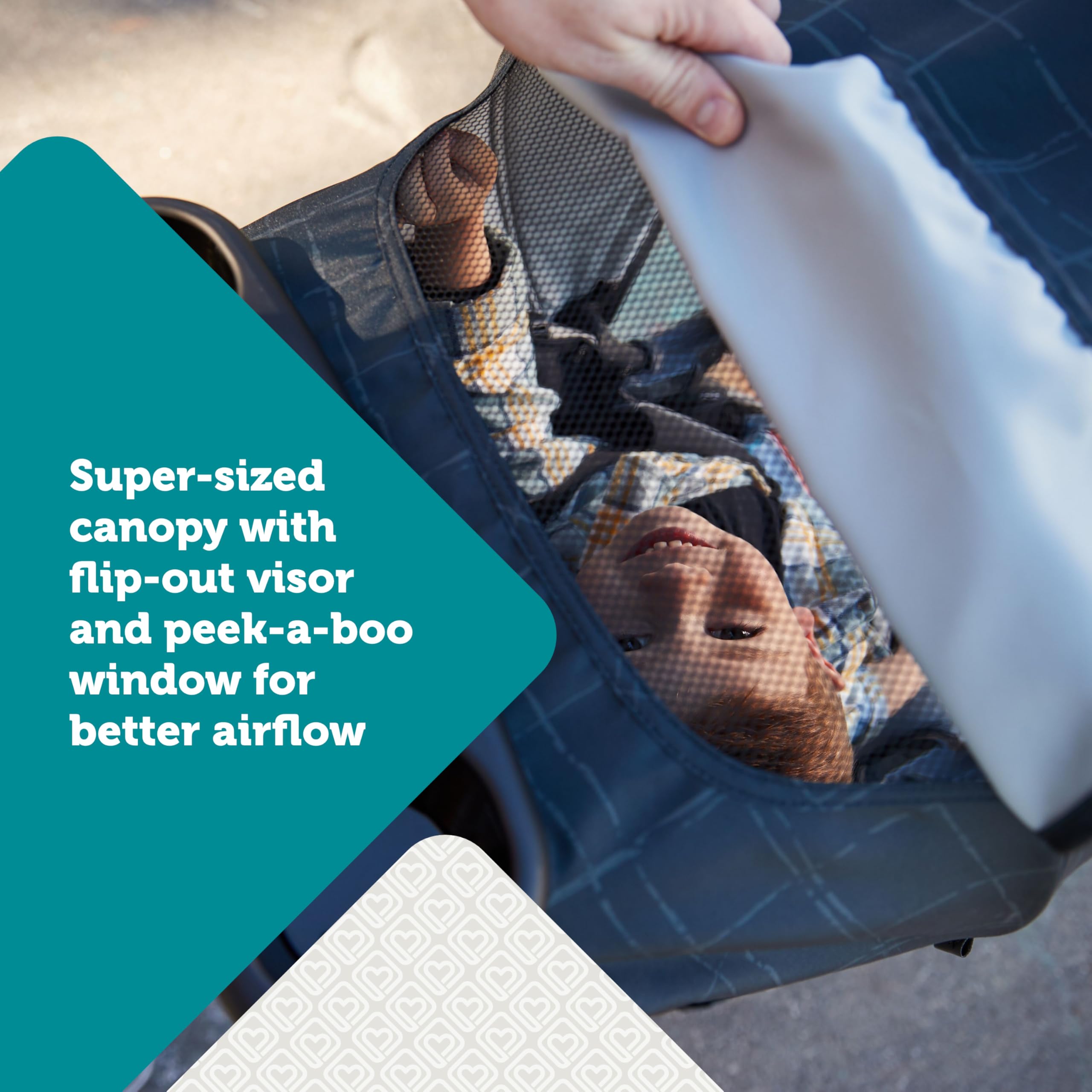 Safety 1st Smooth Ride QCM Travel System, Fast, 1-Hand Lift to fold, High Street - Image 6