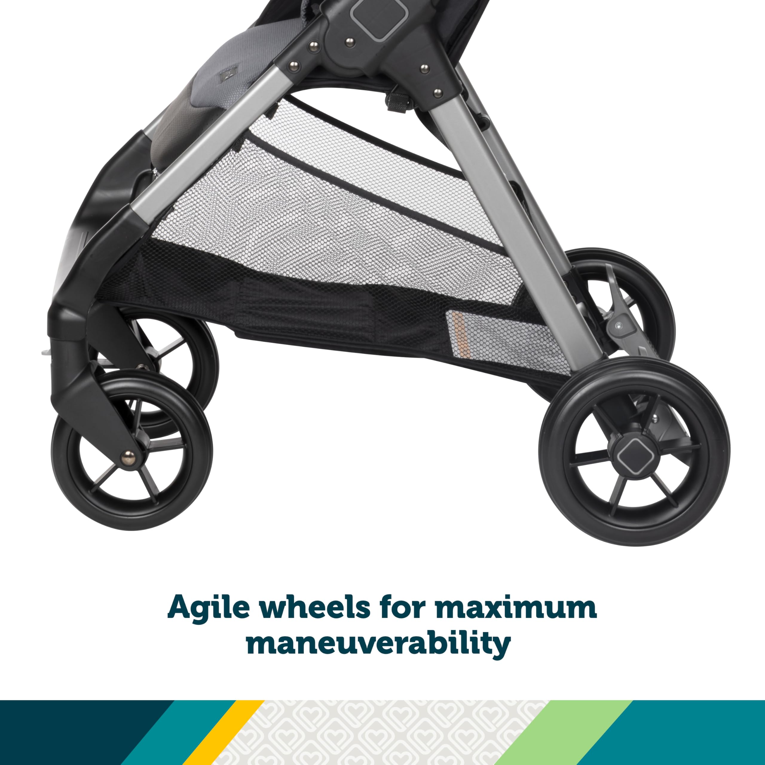 Safety 1st Smooth Ride QCM Travel System, Fast, 1-Hand Lift to fold, High Street - Image 7