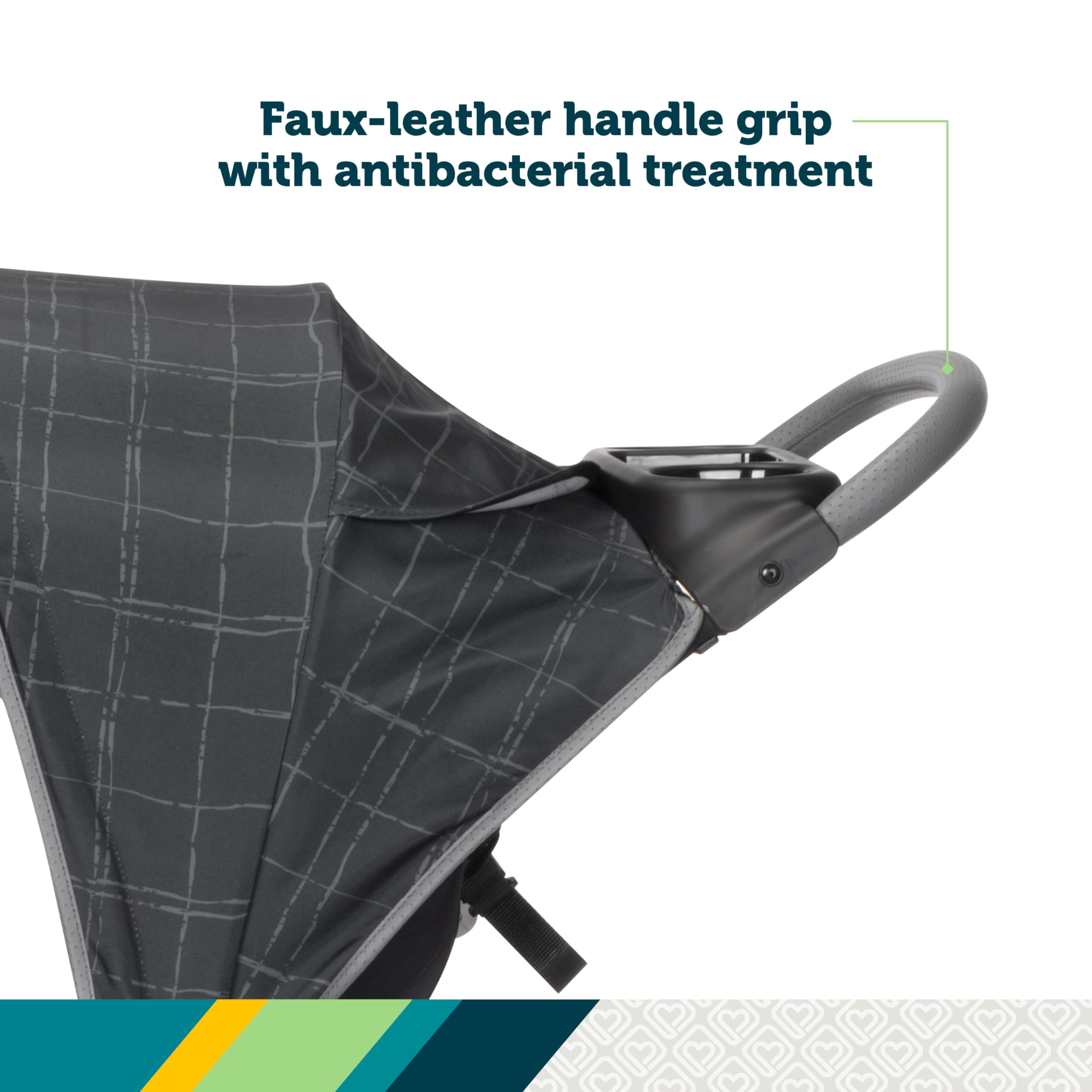 Safety 1st Smooth Ride QCM Travel System, Fast, 1-Hand Lift to fold, High Street - Image 8