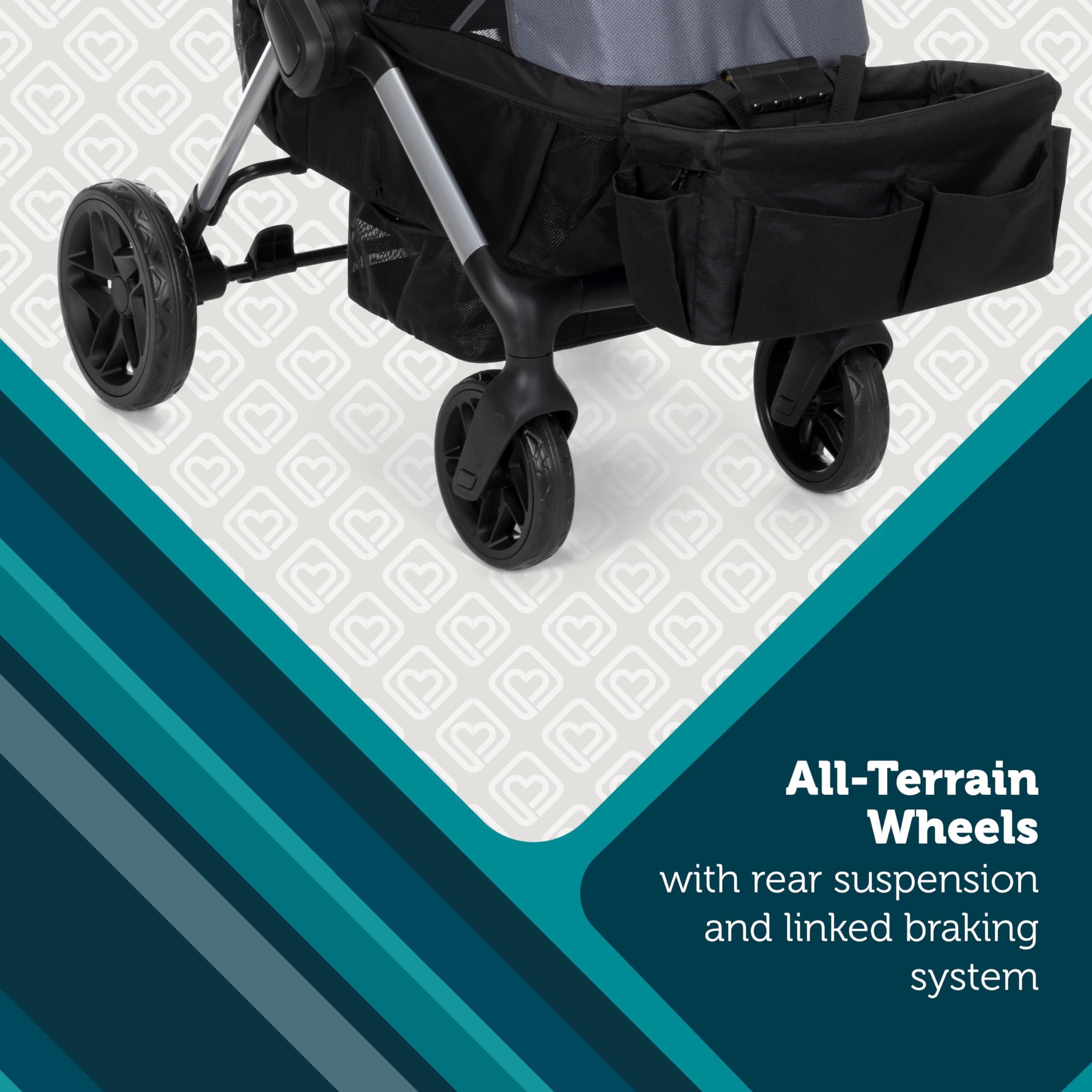 Safety 1st Summit Wagon Stroller for 2 Kids with Removable Tray in High Street - Image 3