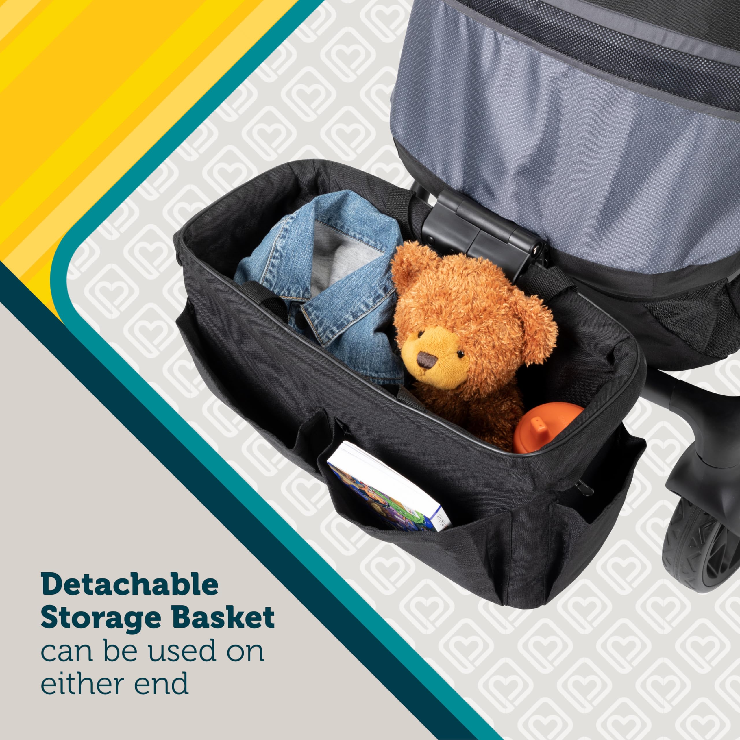 Safety 1st Summit Wagon Stroller for 2 Kids with Removable Tray in High Street - Image 4