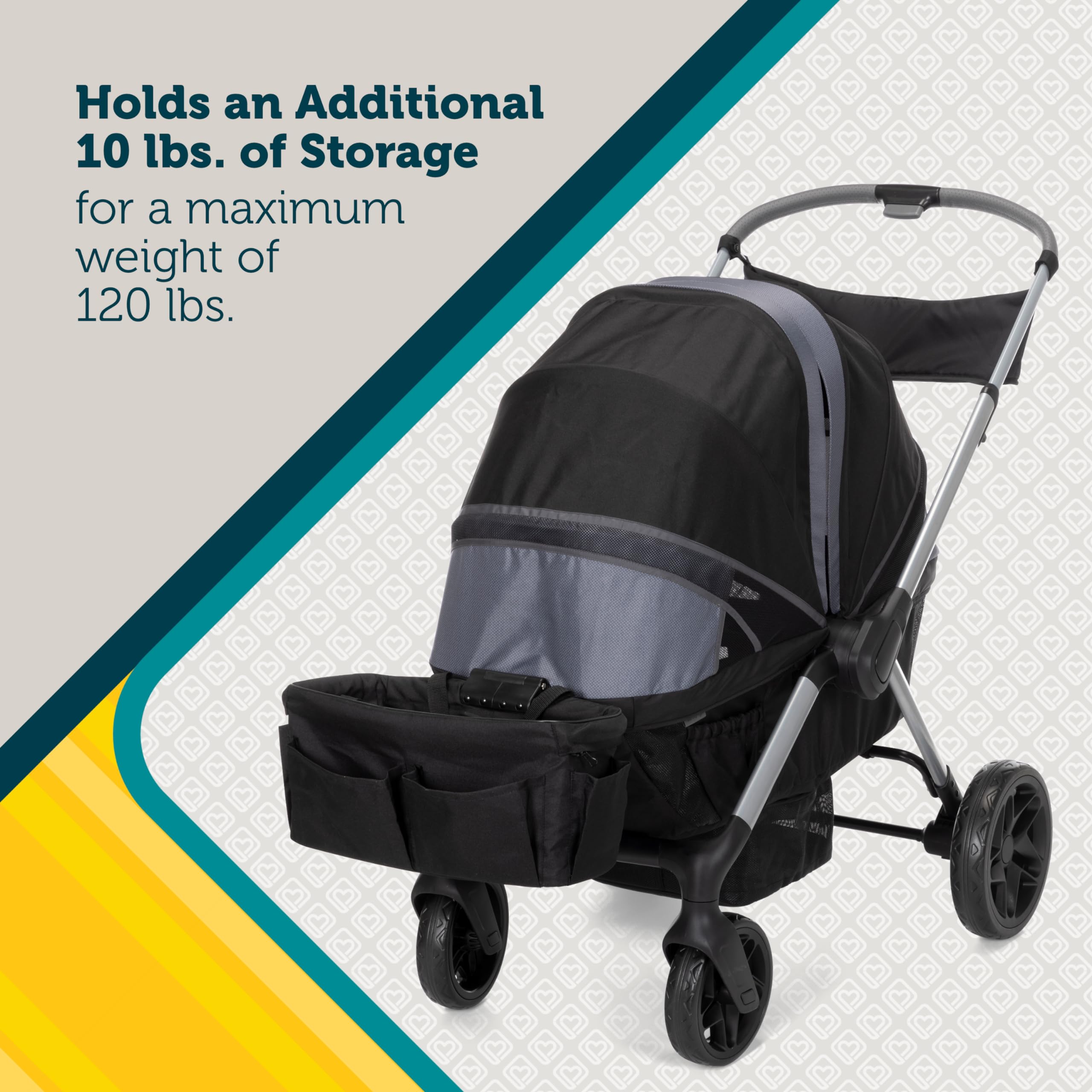 Safety 1st Summit Wagon Stroller for 2 Kids with Removable Tray in High Street - Image 5